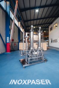Módulo de filtrado con instrumentación de control e impulsión a zona de consumo