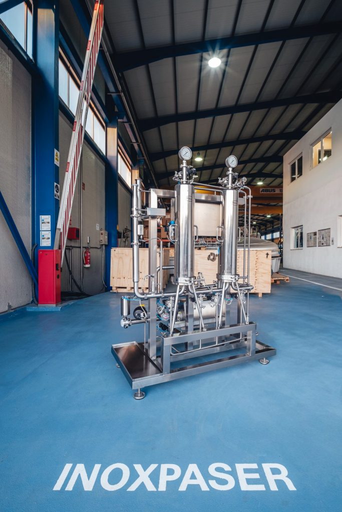 Módulo de filtrado con instrumentación de control e impulsión a zona de consumo
